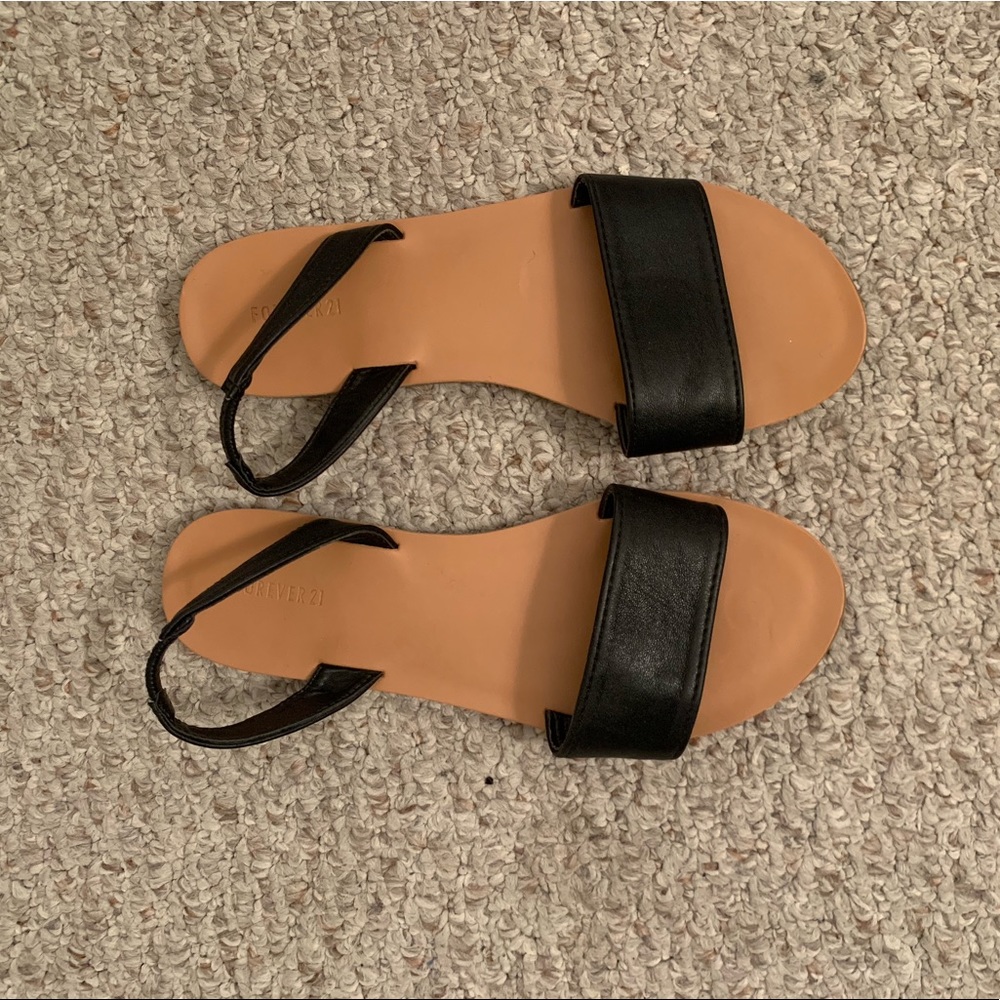 Black Strap Sandals